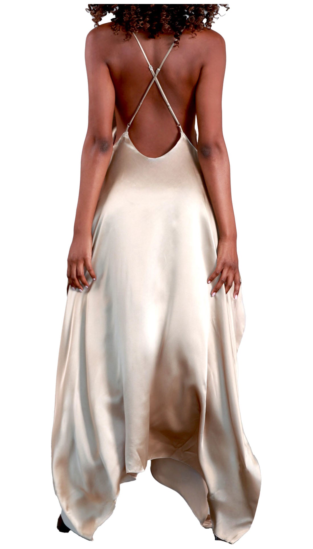 ARIEL DRESS - GOLD - CYRUS NAZARI
