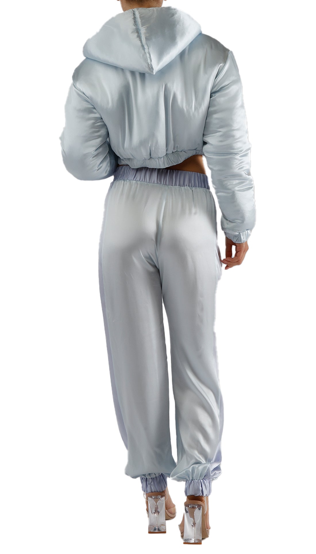 HERA REVERSIBLE PUFFER JACKET - ICE BLUE / LAVENDER