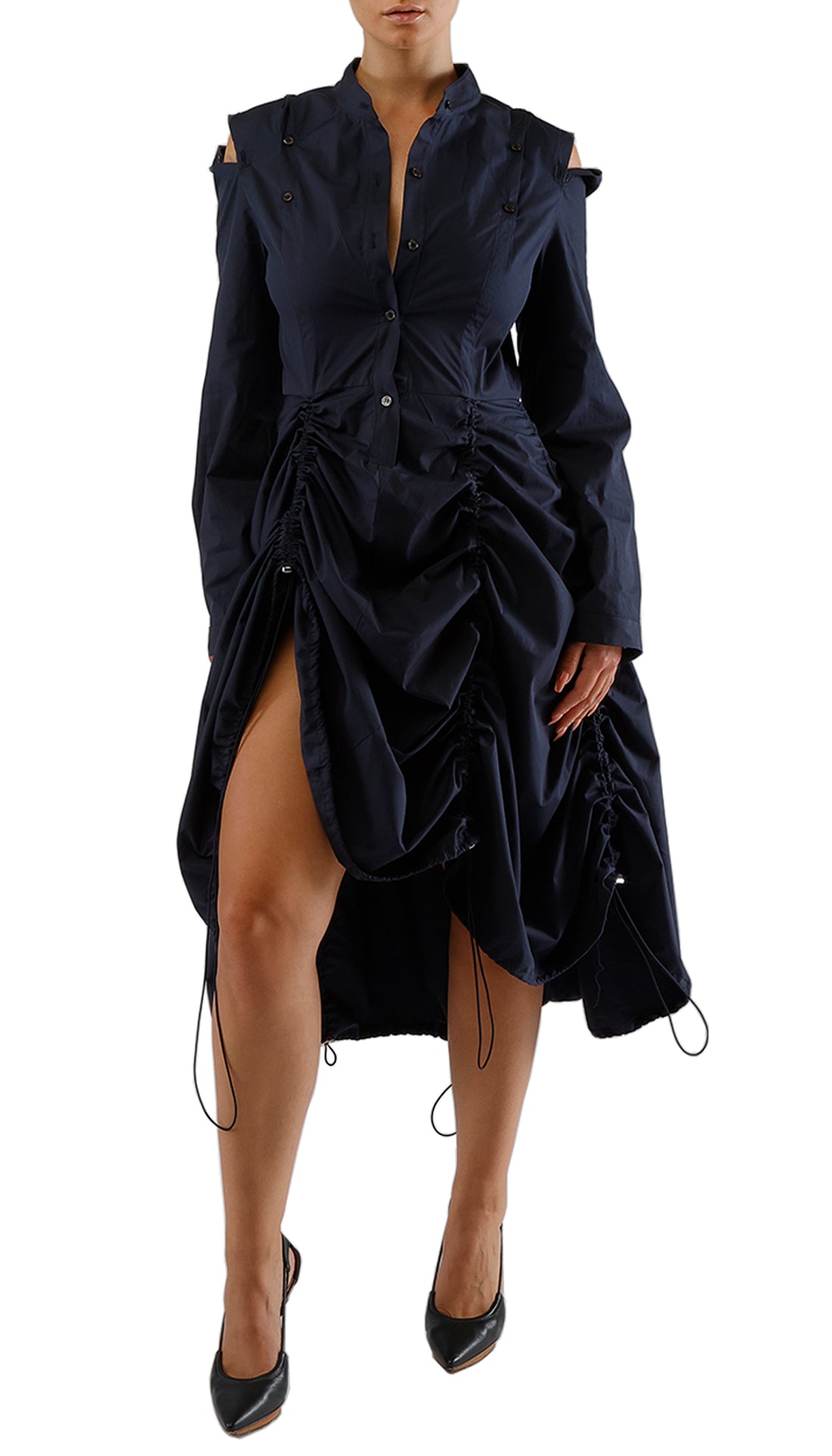 NIKITA SHIRT DRESS - NAVY