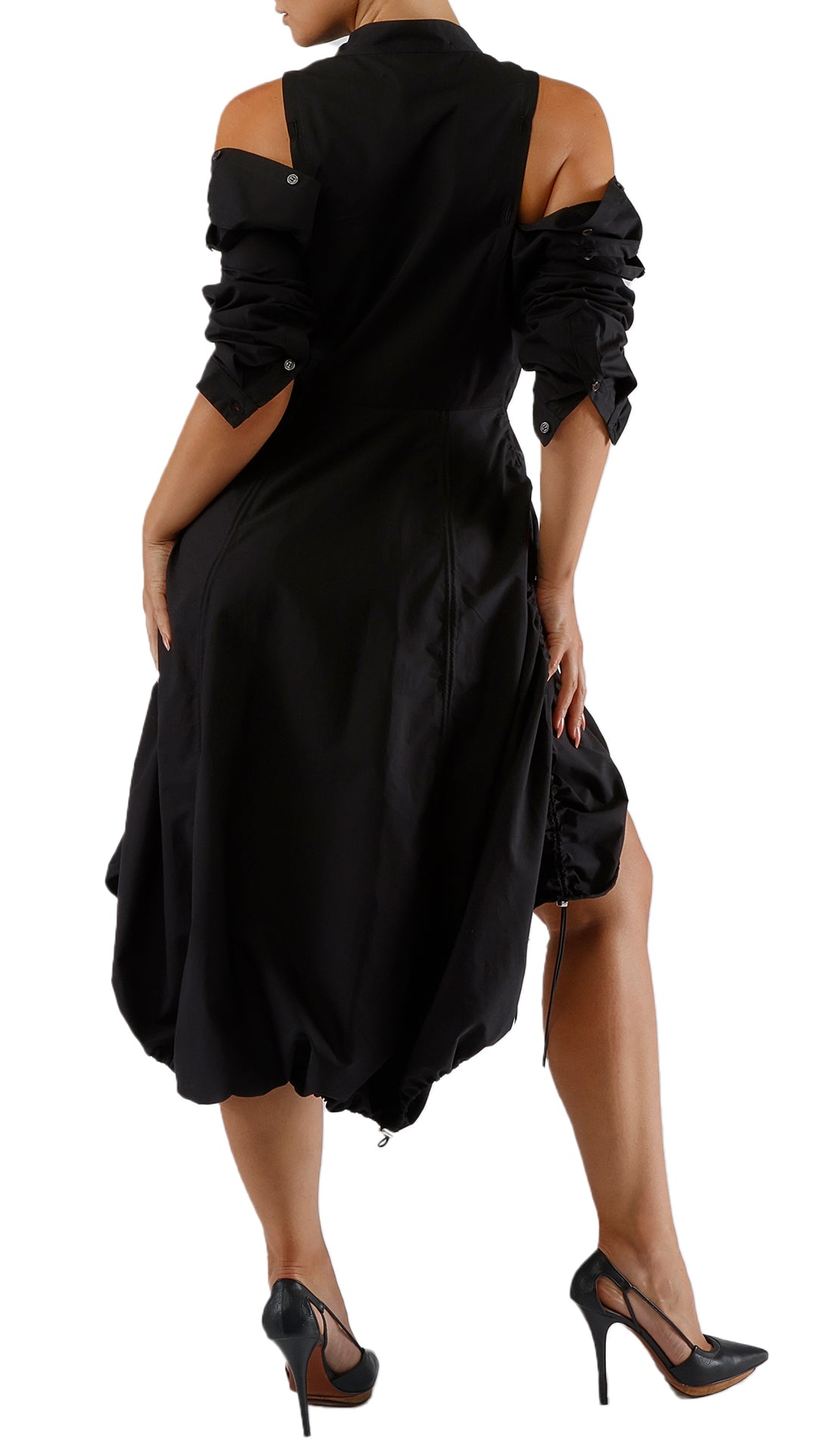 NIKITA SHIRT DRESS - BLACK