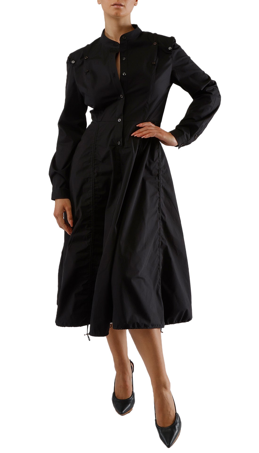 NIKITA SHIRT DRESS - BLACK