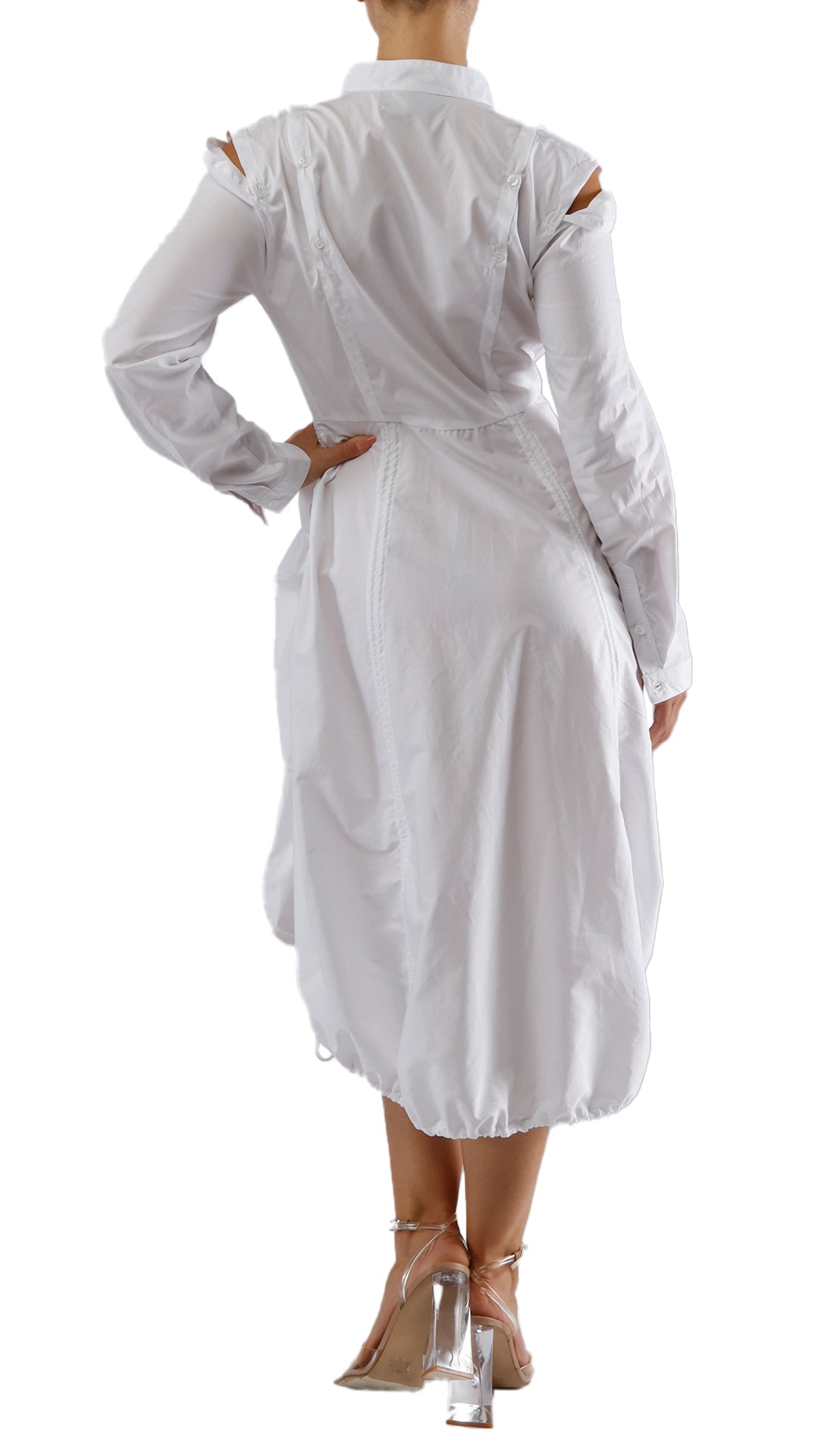 NIKITA SHIRT DRESS - WHITE