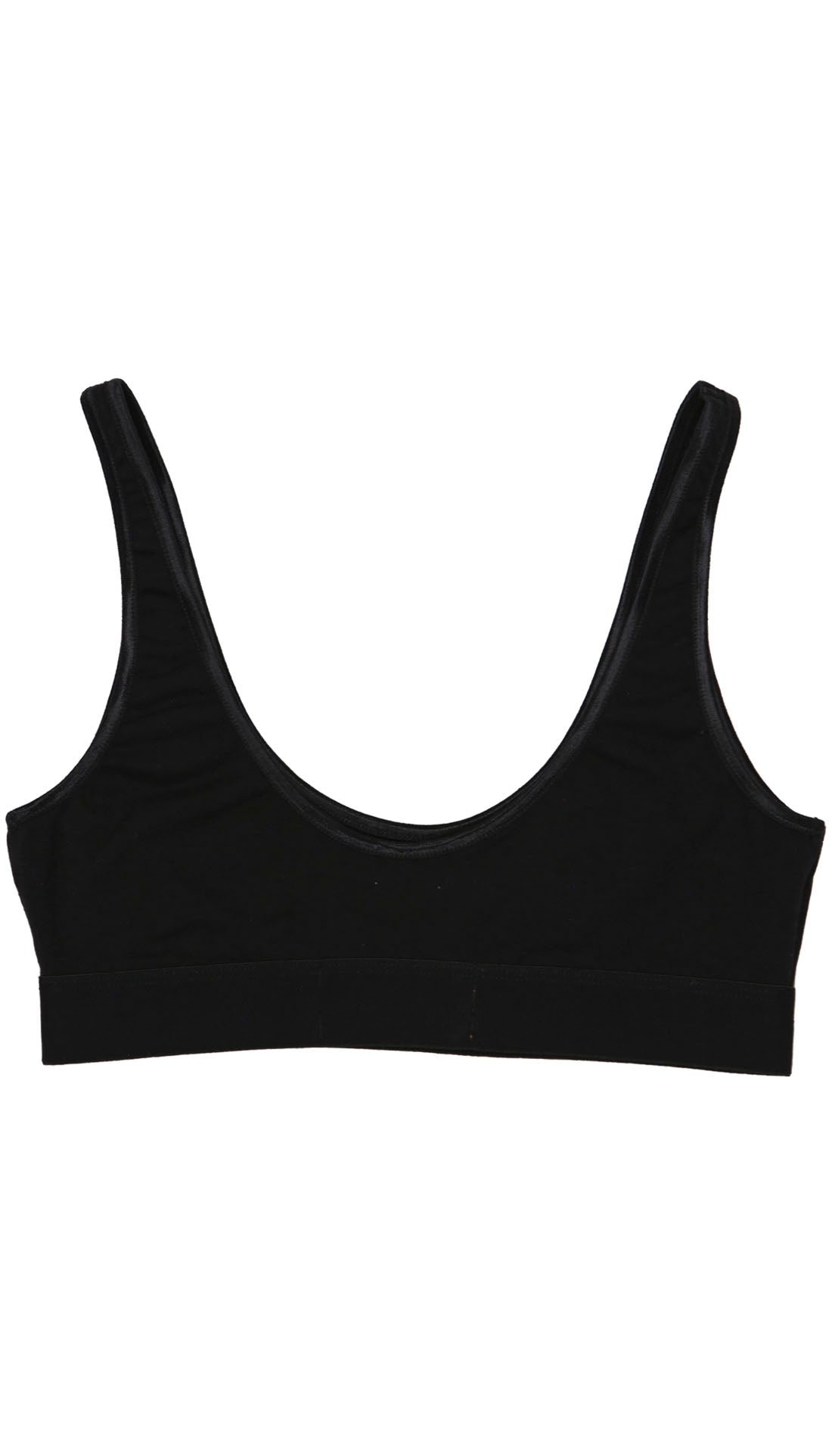 SCOOP NECK BRALETTE - BLACK - CYRUS NAZARI