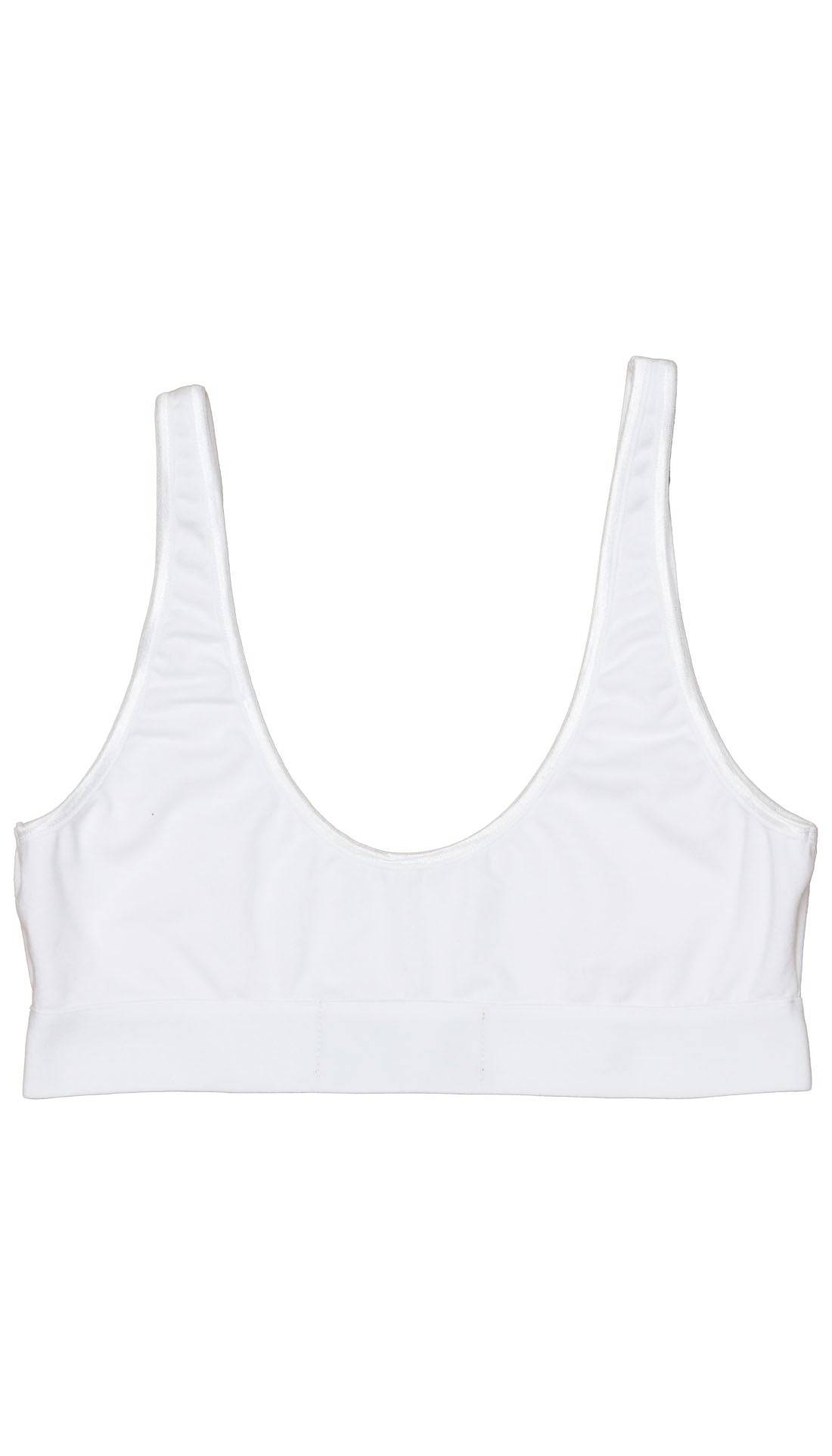 SCOOP NECK BRALETTE - WHITE - CYRUS NAZARI