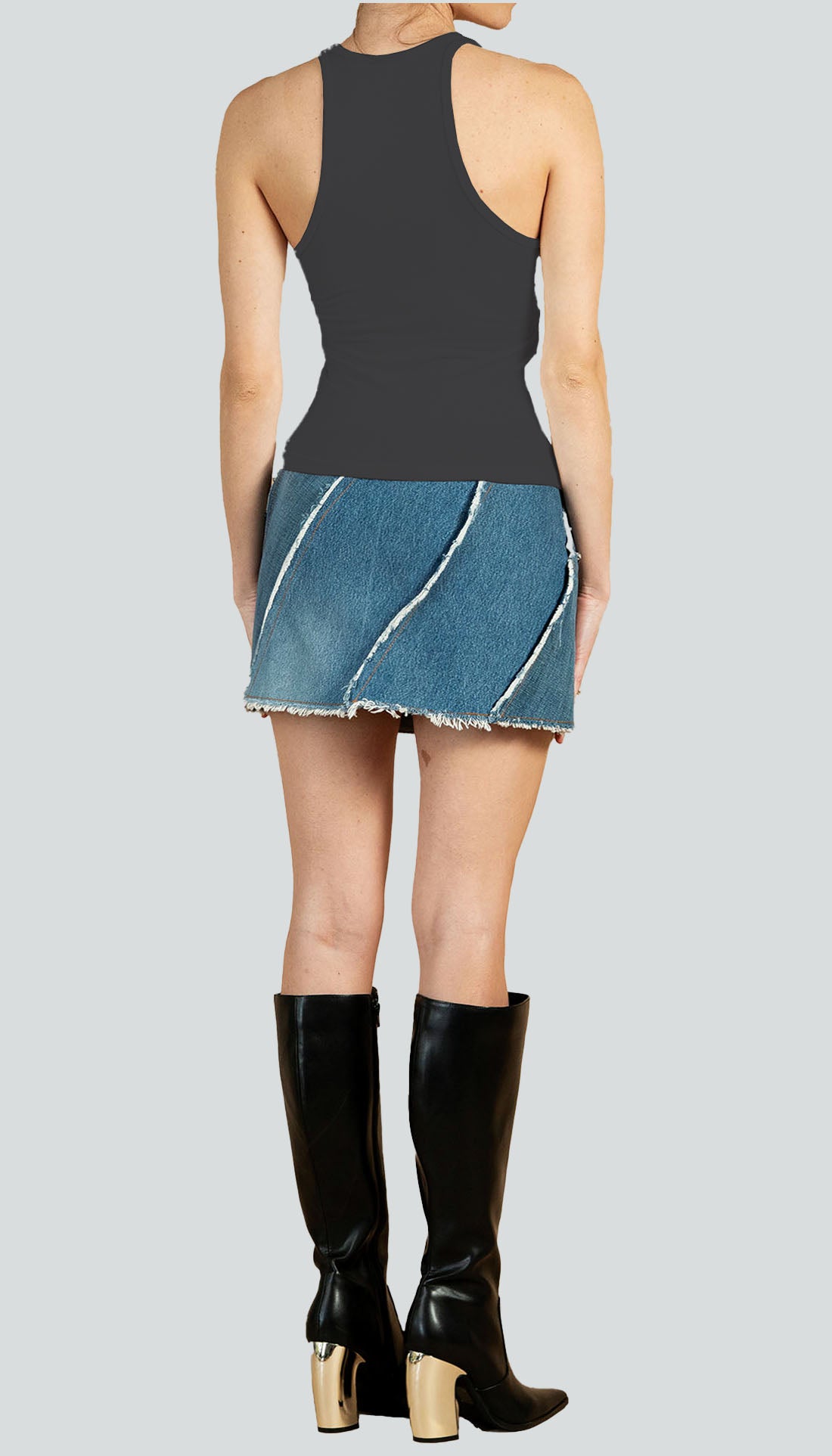 VIOLET TOP - BLACK