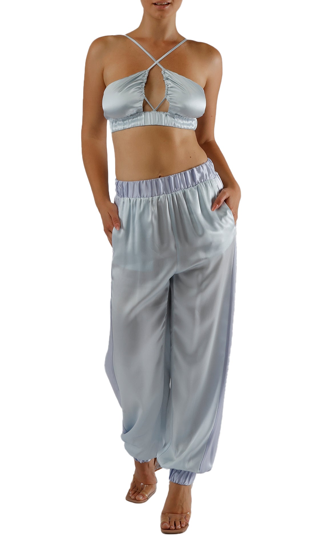 ISLA BRA TOP - ICE BLUE