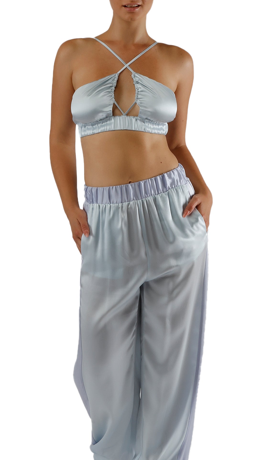 ISLA BRA TOP - ICE BLUE