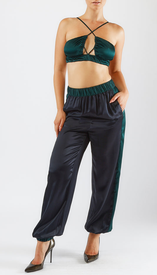 LYNA PANTS - FOREST GREEN
