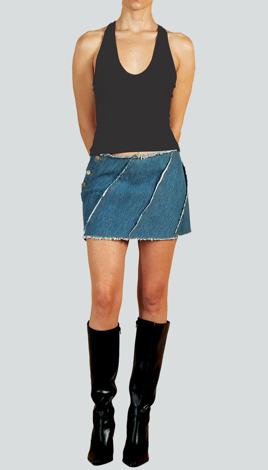 VIOLET TOP - BLACK